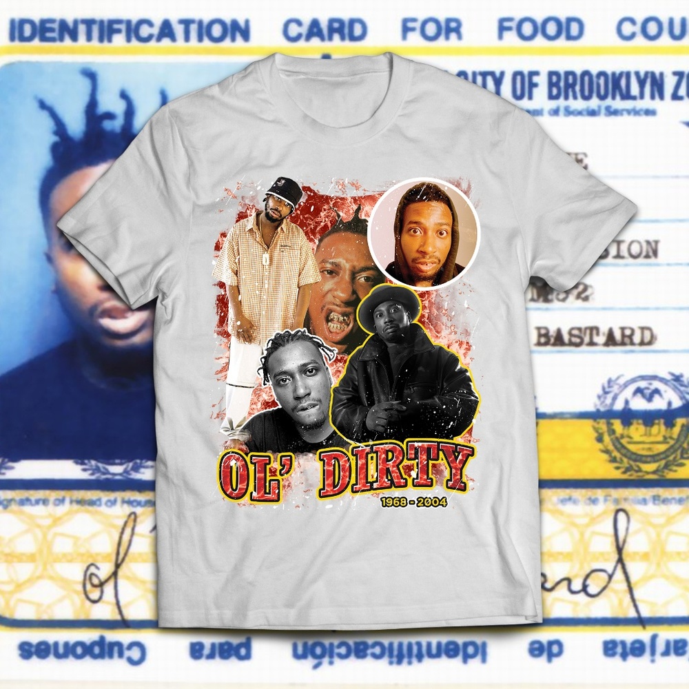 Vintage Style White ODB Wutang Rap Tee